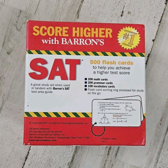 Barron's SAT Flash Cards, 2nd Edition by Sharon Weiner Green and Ira K. Wolf... - Picture 3 of 5
